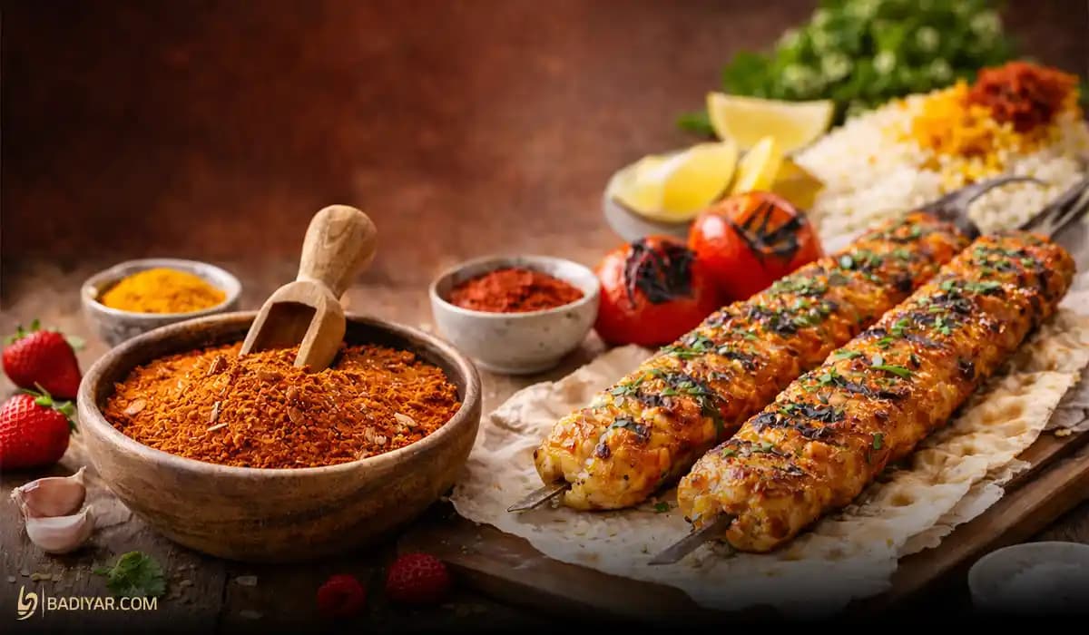 ادویه کباب کوبیده مرغ؛ طعم متعادل بدون خشکی و بوی زهم